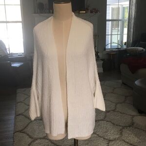 Barefoot Dreams Cream Open-Front Cardigan